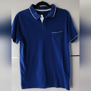 Primark Blue Polo with White Accents